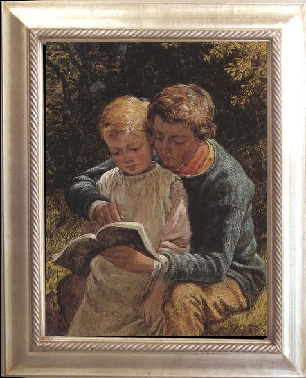 framed  William Bromley The Lesson (mk37), Ta126